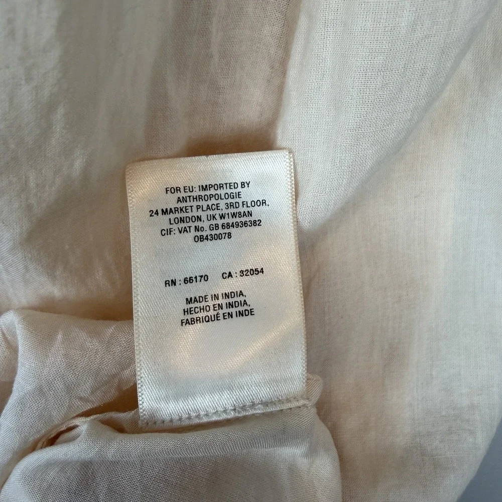 Anthropologie Magnolia Lace Dress Holding Horses Womens 4 Mini Milkmaid Boho